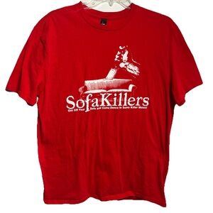 Sofa Killers - Get Off Your Sofa Band Shirt Tour Concert Red T-Shirt Size Large